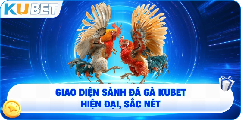 giao diện sảnh đá gà KUBET hiện đại, sắc nét